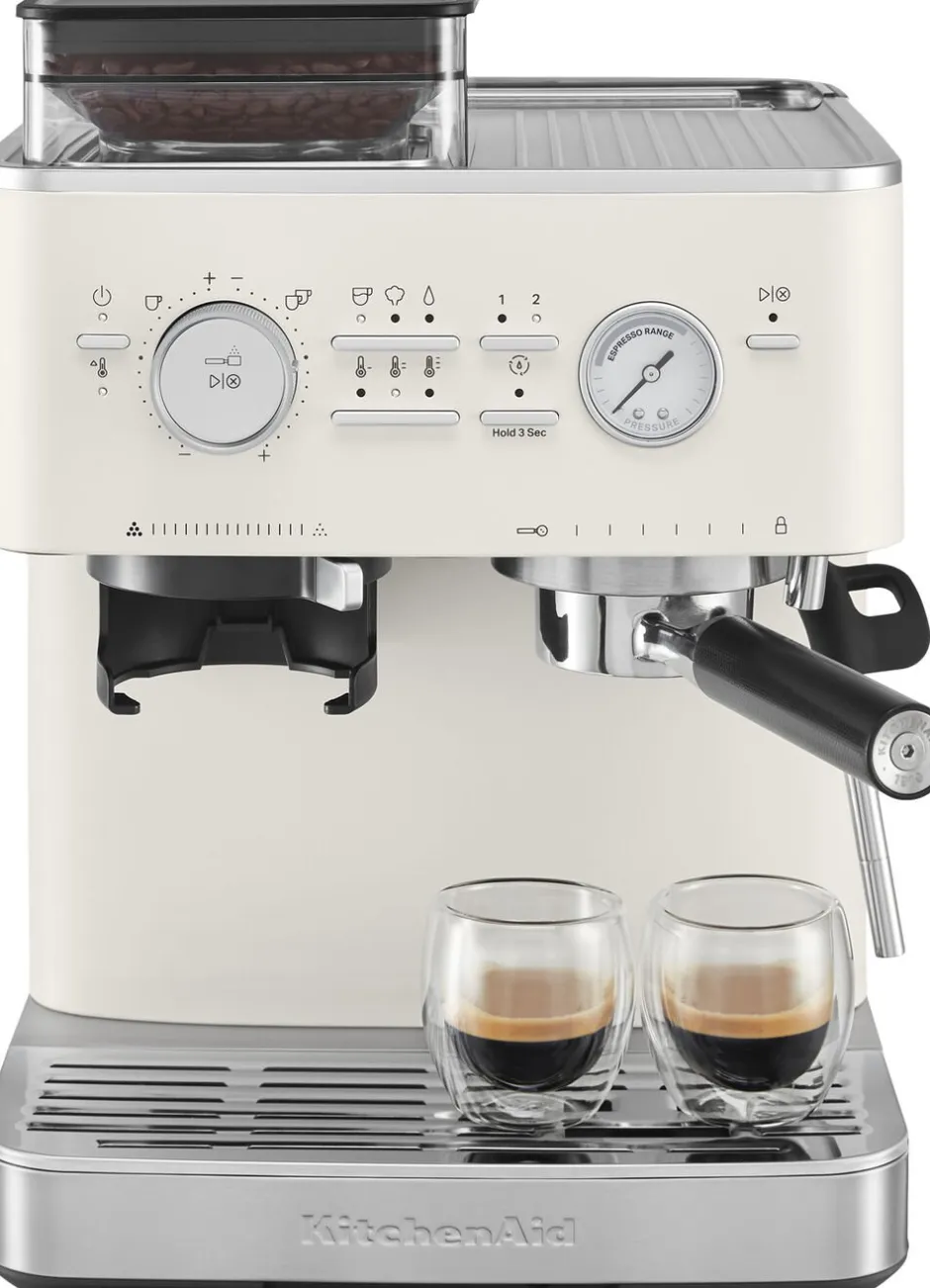 Kaffe & Te<KitchenAid halvautomatisk espressomaskine-5KES6551EPL