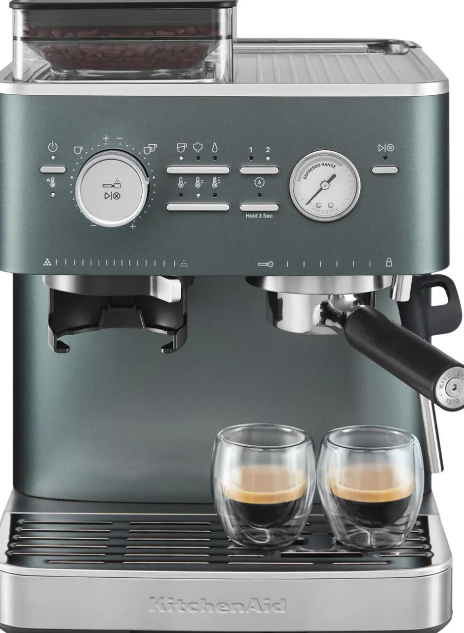 Kaffe & Te<KitchenAid halvautomatisk espressomaskine-5KES6551EJP