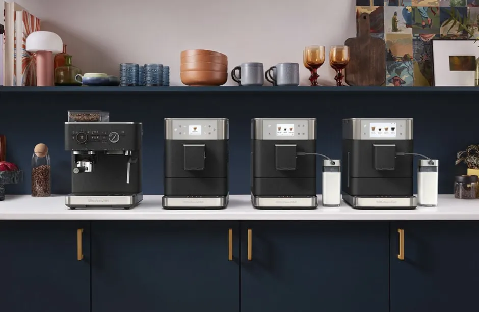 Kaffe & Te<KitchenAid halvautomatisk espressomaskine-5KES6551EJP
