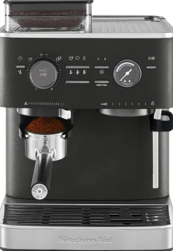 Kaffe & Te<KitchenAid halvautomatisk espressomaskine-5KES6551EBK