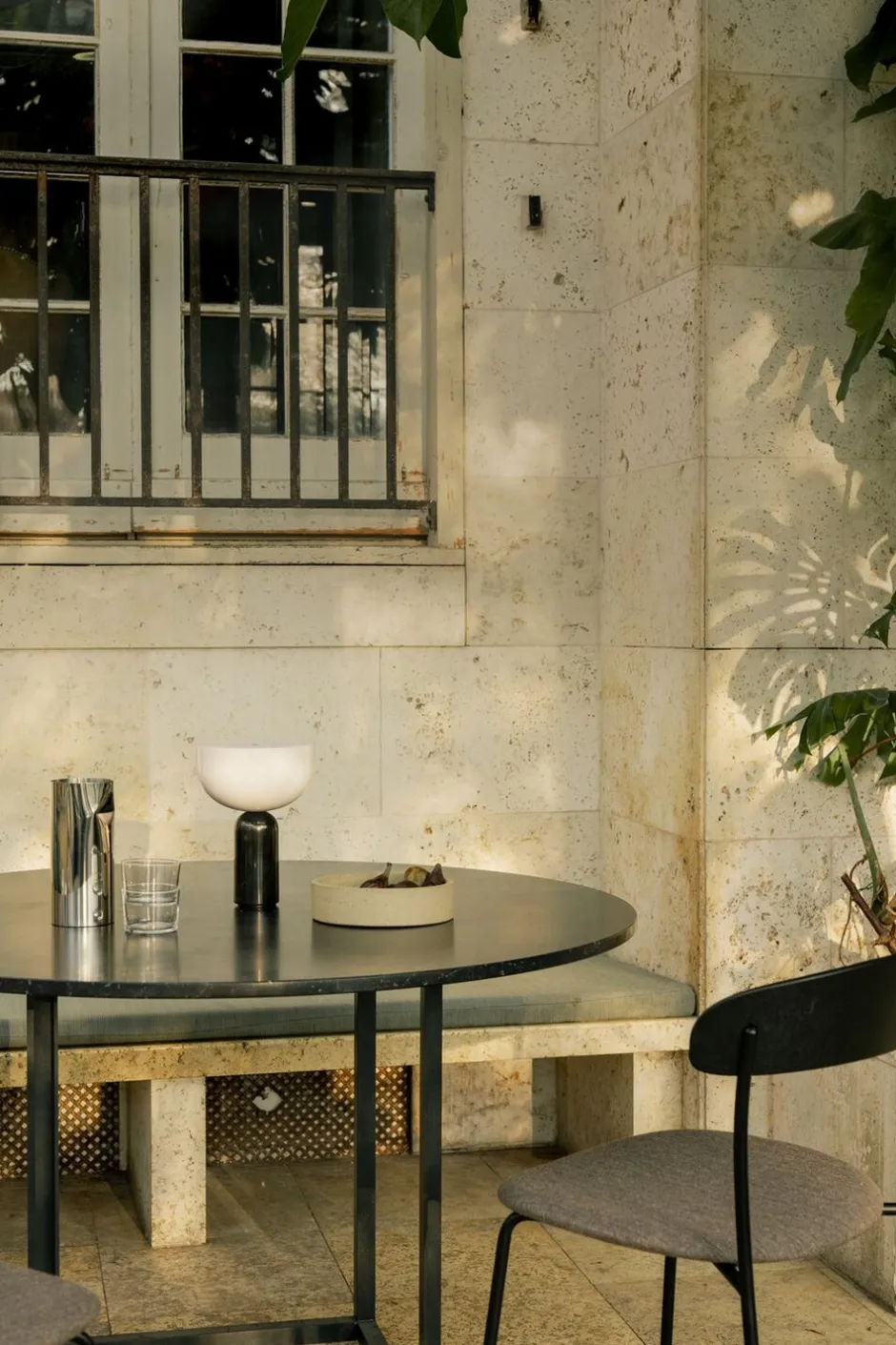 Trådløse Lamper<New Works Kizu Portable Lamp Black marble