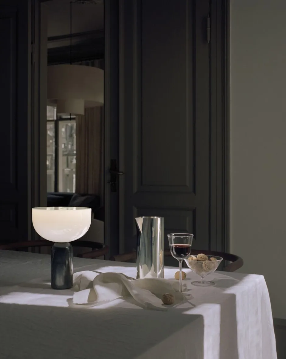 Trådløse Lamper<New Works Kizu Portable Lamp Black marble