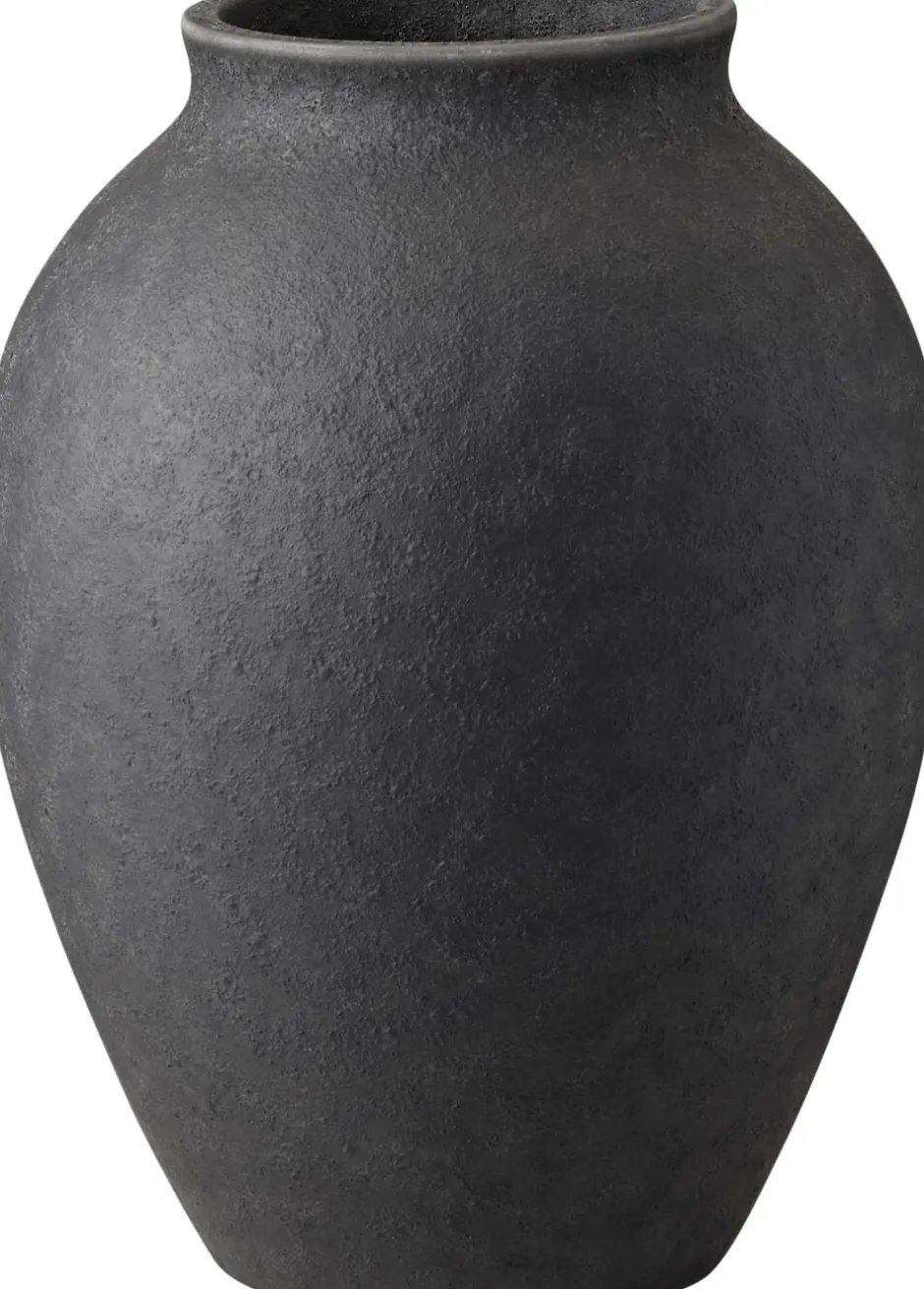 Vaser & Urtepotteskjulere<Knabstrup Keramik Knabstrup vase, antracitgrå, 12,5 cm
