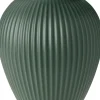 Vaser & Urtepotteskjulere<Knabstrup Keramik Knabstrup vase H 27 cm ripple mat celadon green