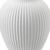 Vaser & Urtepotteskjulere<Knabstrup Keramik Knabstrup, vase, riller hvid, 27 cm