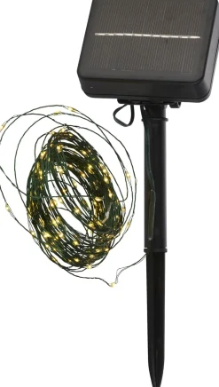 Lyskæder<Sirius Knirke Solar 80L, 7,9m+2m, Green