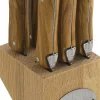 Bestik<Jean Dubost Knive oliventræ, 6stk Laguiole