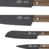 Køkkenknive & Sakse<Lion Sabatier Knivsæt Phenix Walnut 4 dele Sort/valnøddetræ