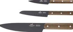 Køkkenknive & Sakse<Lion Sabatier Knivsæt Phenix Walnut 3 dele Sort/valnøddetræ