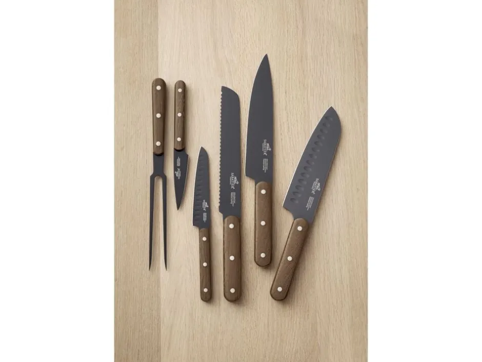 Køkkenknive & Sakse<Lion Sabatier Knivsæt Phenix Walnut 5 dele Sort/valnøddetræ