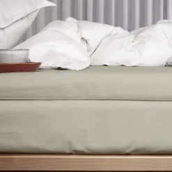 Sengetøj & Lagner<Night & Day Økologisk kuvertlagen, percale - GOTS, Sand