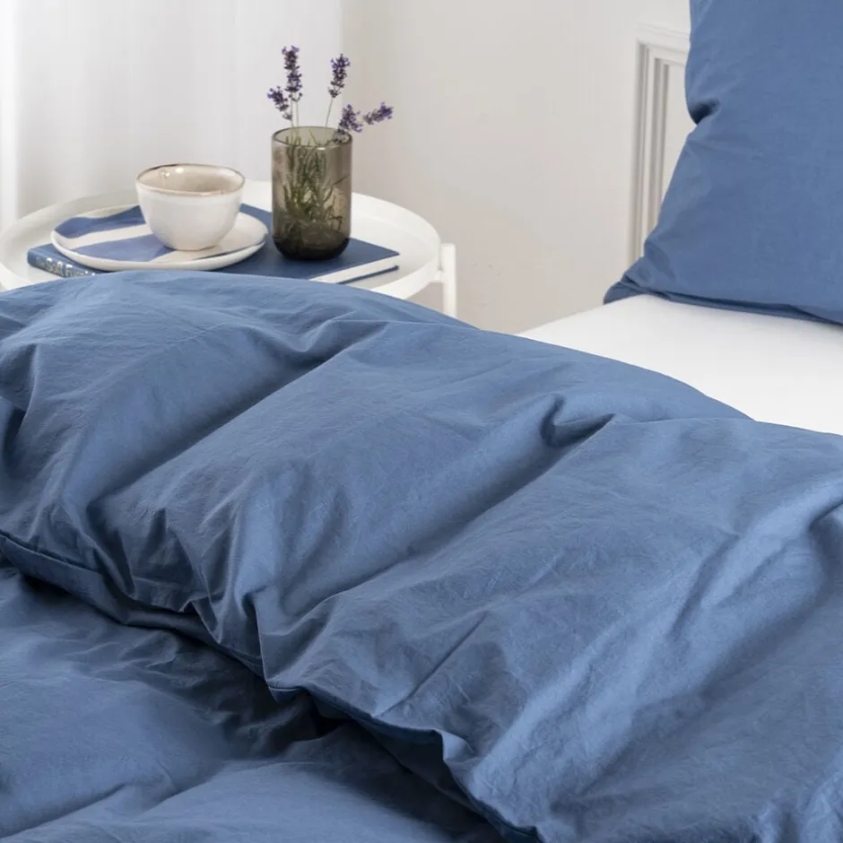 Sengetøj & Lagner<Nordisk Tekstil Økologisk sengelinned Kelly Denim blue