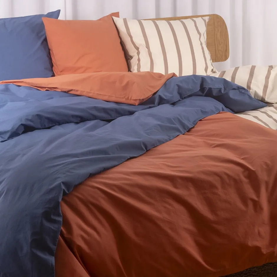 Sengetøj & Lagner<Nordisk Tekstil Økologisk sengelinned Kelly Denim blue