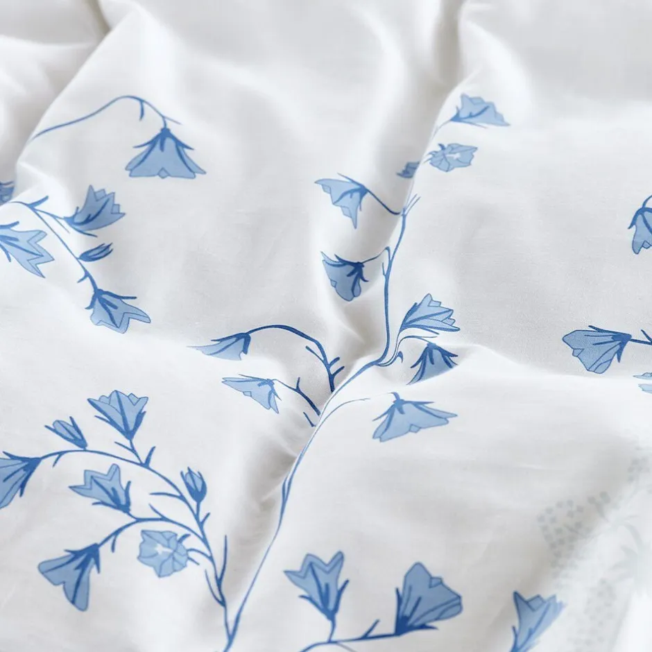 Sengetøj & Lagner<Nordisk Tekstil Økologisk sengelinned Klokkeblomst hvid - GOTS