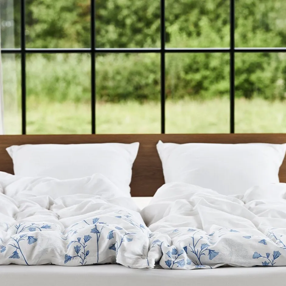 Sengetøj & Lagner<Nordisk Tekstil Økologisk sengelinned Klokkeblomst hvid - GOTS