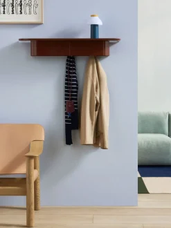 Møbler<Hay Korpus Shelf-Large 7 hooks-Brick re