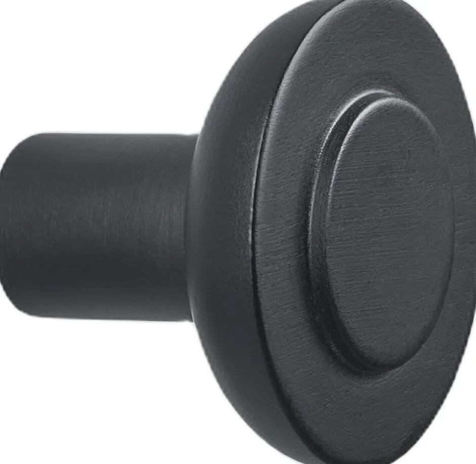 Knager & Knagerækker<Zone Krog Sensu 5 x 4,2 cm Black Birk