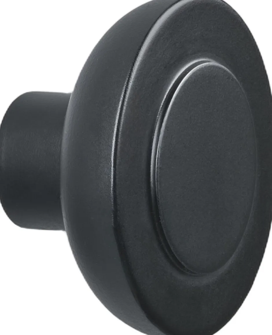 Knager & Knagerækker<Zone Krog Sensu 7,5 x 4,5 cm Black Birk