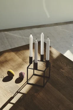 Lys & Lysestager|Adventsstager<Audo Copenhagen Kubus 4 - Grå