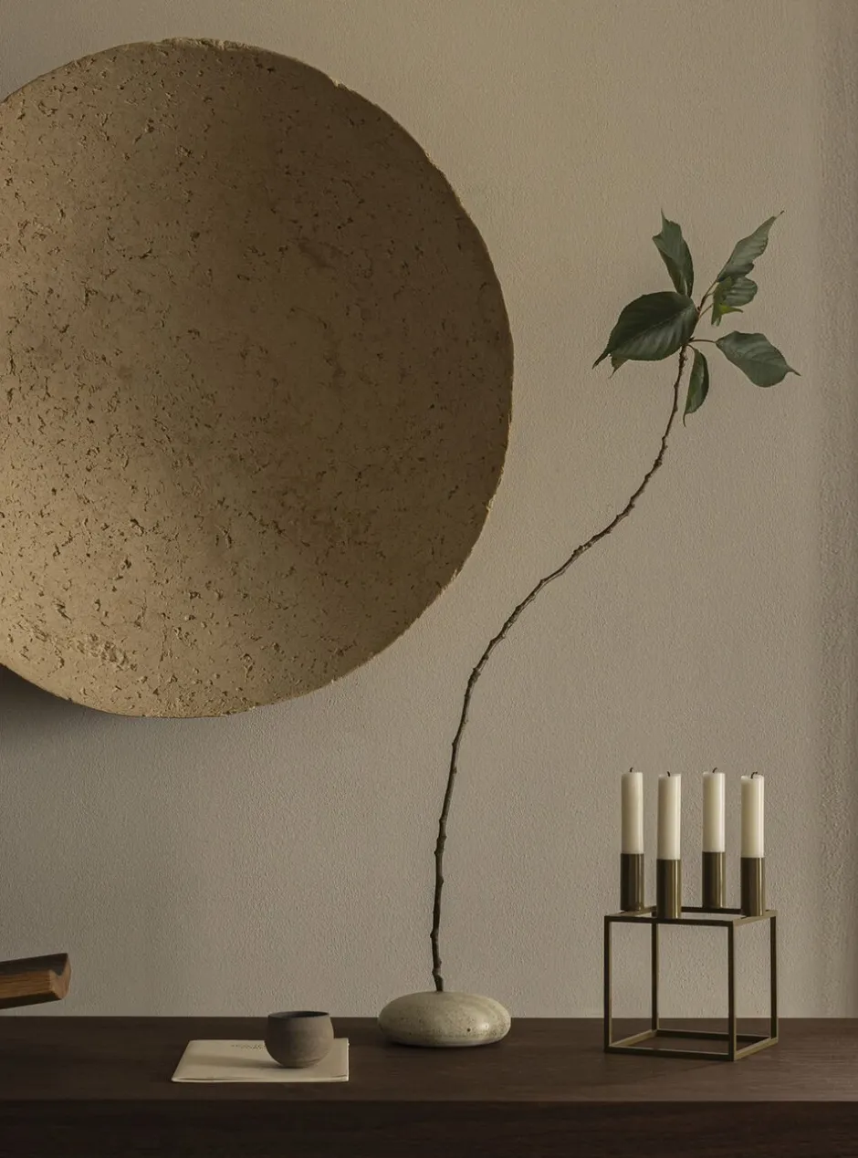 Lys & Lysestager|Adventsstager<Audo Copenhagen Kubus 4 - Olive