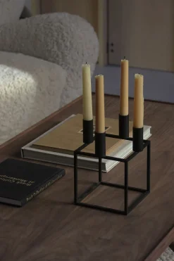 Adventsstager<Audo Copenhagen Kubus 4, Candle Holder, Black