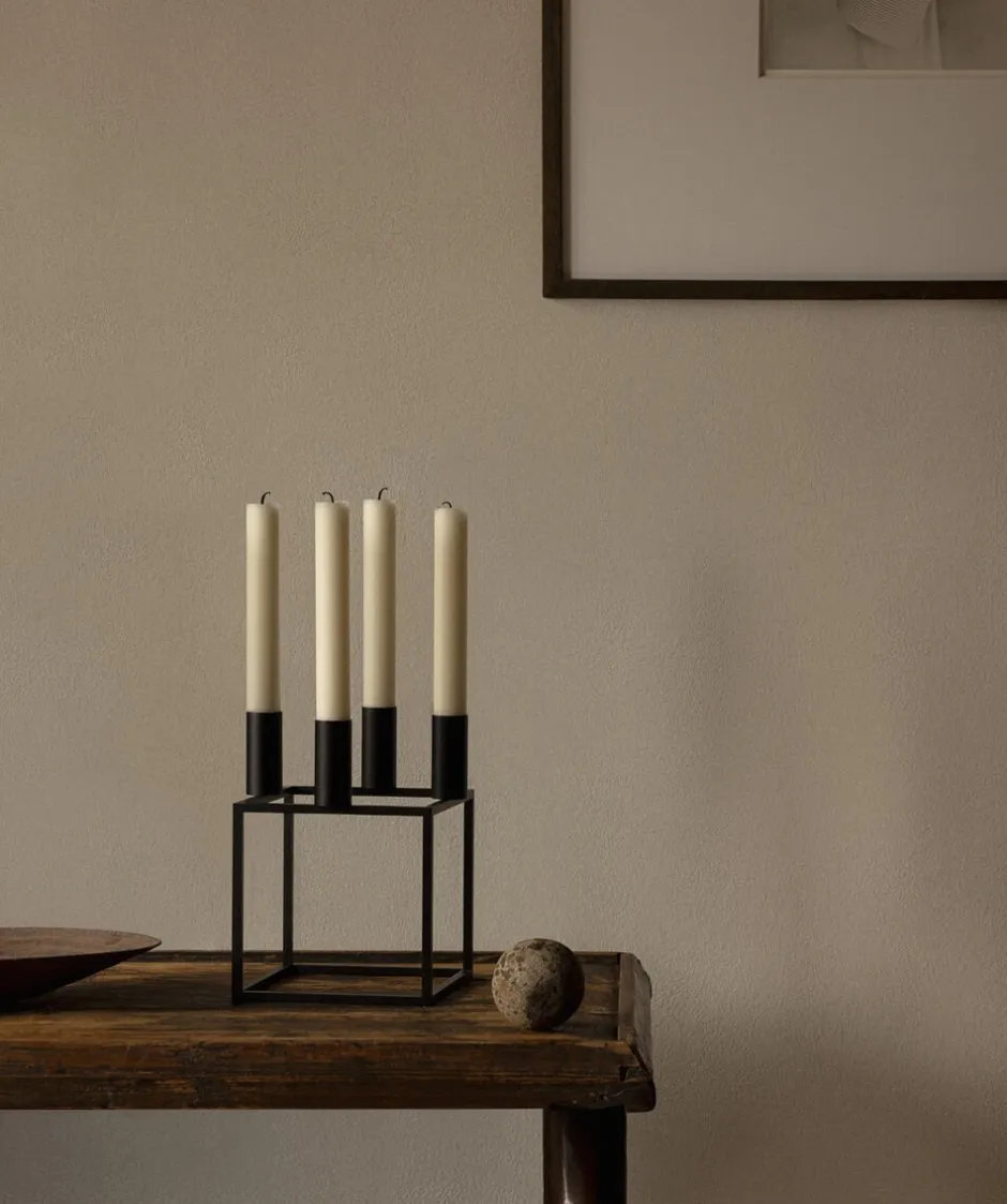 Adventsstager<Audo Copenhagen Kubus 4, Candle Holder, Black