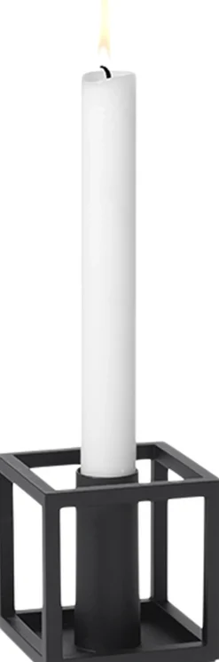 Lys & Lysestager<Audo Copenhagen Kubus 1, Candle Holder, Black