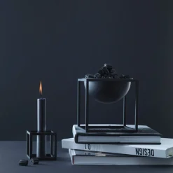 Lys & Lysestager<Audo Copenhagen Kubus 1, Candle Holder, Black