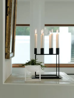Lys & Lysestager<Audo Copenhagen Kubus 8, Candle Holder, Black