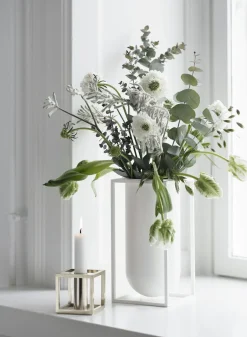 Lys & Lysestager<Audo Copenhagen Kubus 1, Candle Holder, White