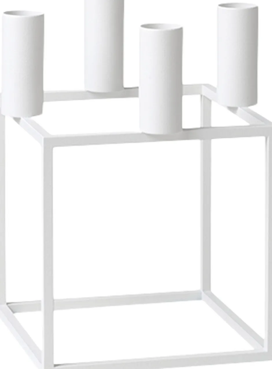 Lys & Lysestager|Adventsstager<Audo Copenhagen Kubus 4, Candle Holder, White