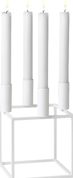 Lys & Lysestager|Adventsstager<Audo Copenhagen Kubus 4, Candle Holder, White