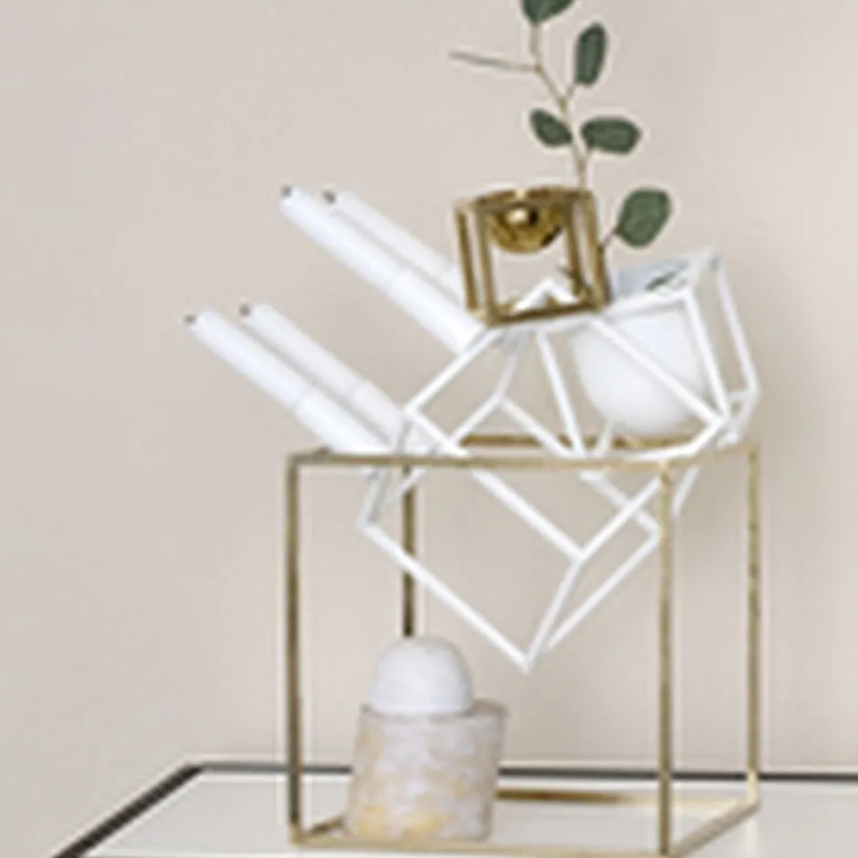 Lys & Lysestager|Adventsstager<Audo Copenhagen Kubus 4, Candle Holder, White