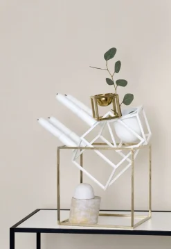 Lys & Lysestager|Adventsstager<Audo Copenhagen Kubus 4, Candle Holder, White