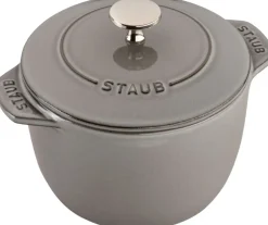 Gryder & Pander<Staub La Cocotte Ris Cocotte 16 cm / 1,75 l, Rund, Grafitgrå, Støb