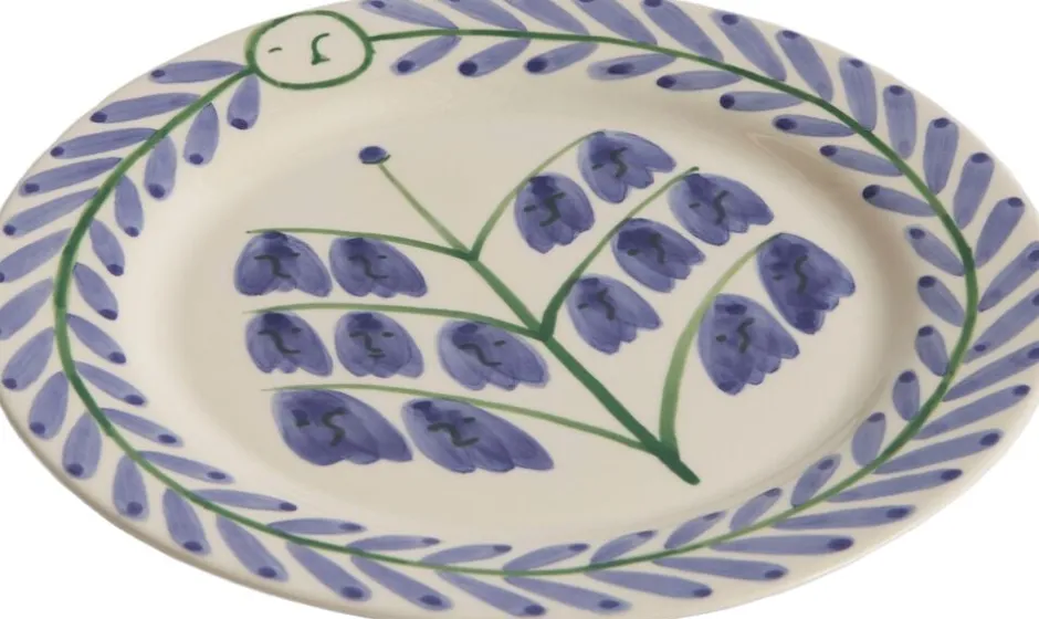 Tallerkener<Hay La Pittura Plate - Ø24 - Bluebells