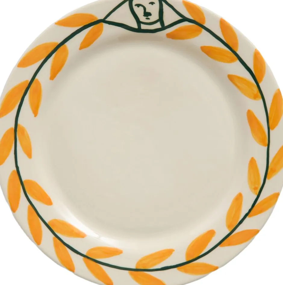 Tallerkener<Hay La Pittura Plate - Ø24 - Golden leaf