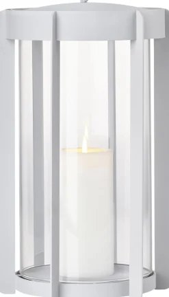 Lanterner<Zone Lanterne Firefly 35 cm Soft Grey Lakeret stål