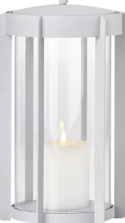 Lanterner<Zone Lanterne Firefly 25 cm Soft Grey Lakeret stål
