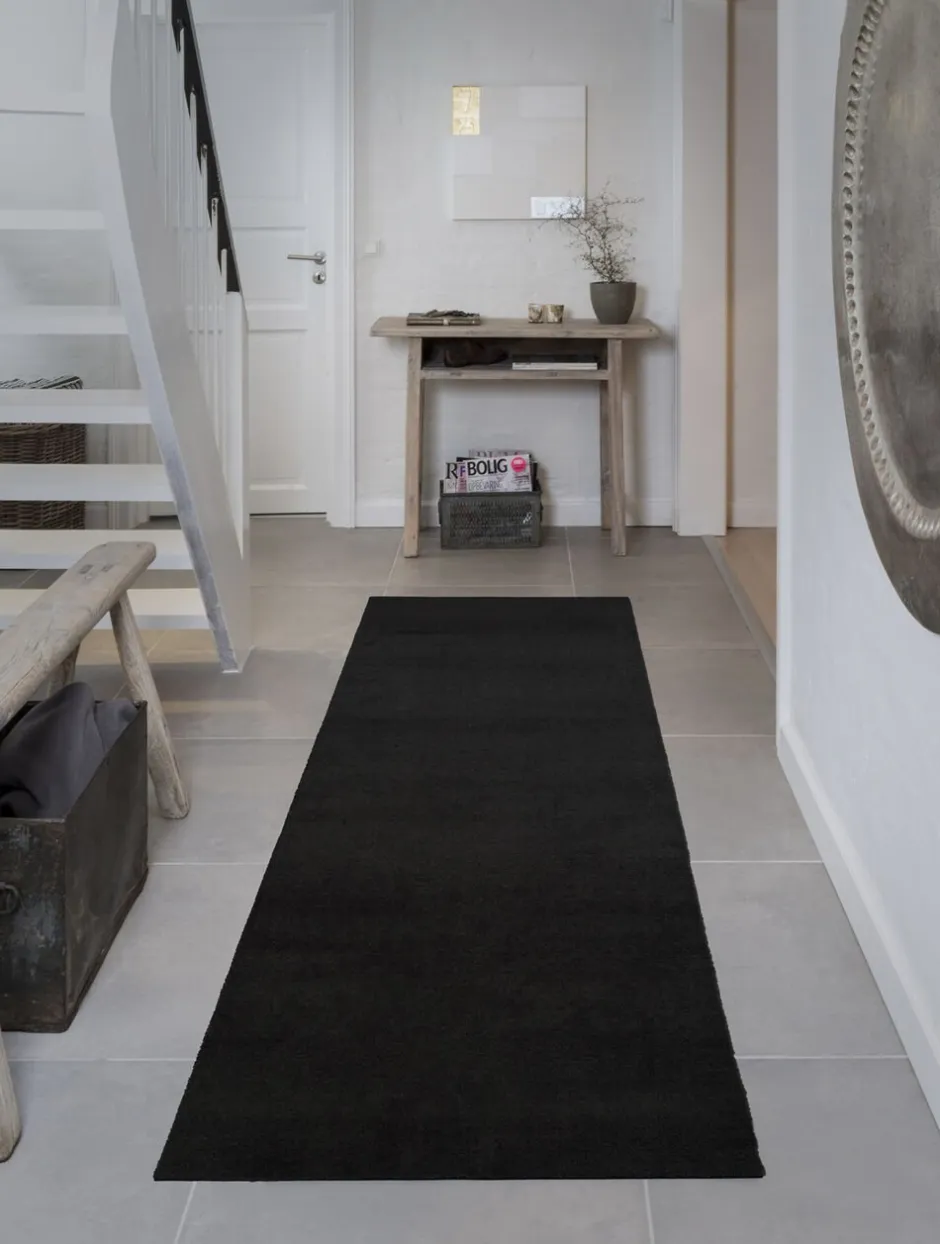 Gulvtæpper<Tica Copenhagen Løber 90x200 cm, sort