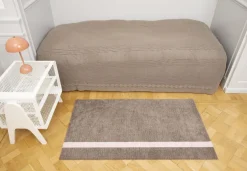 Gulvtæpper<Tica Copenhagen Løber, 67x120 cm, stripe vertical sand/dusty rosa