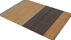 Gulvtæpper<Tica Copenhagen Løber, 130x90 cm, stripes-horizon dijon/brun/sand