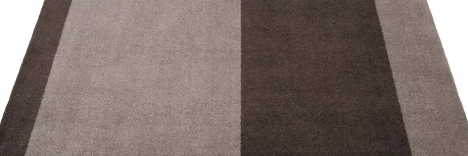 Gulvtæpper<Tica Copenhagen Løber, 67x120 cm, stripes-horizon sand/brun