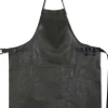 Tekstiler Til Køkkenet<DutchDeluxes Læderforklæde BBQ Style Apron Vintage Grey