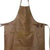 Tekstiler Til Køkkenet<DutchDeluxes Læderforklæde BBQ Style Apron Vintage Camel