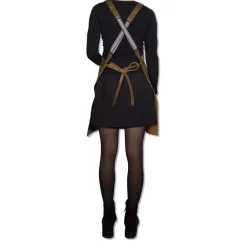 Tekstiler Til Køkkenet<DutchDeluxes Læderforklæde Suspender Serie Apron Vintage Brown