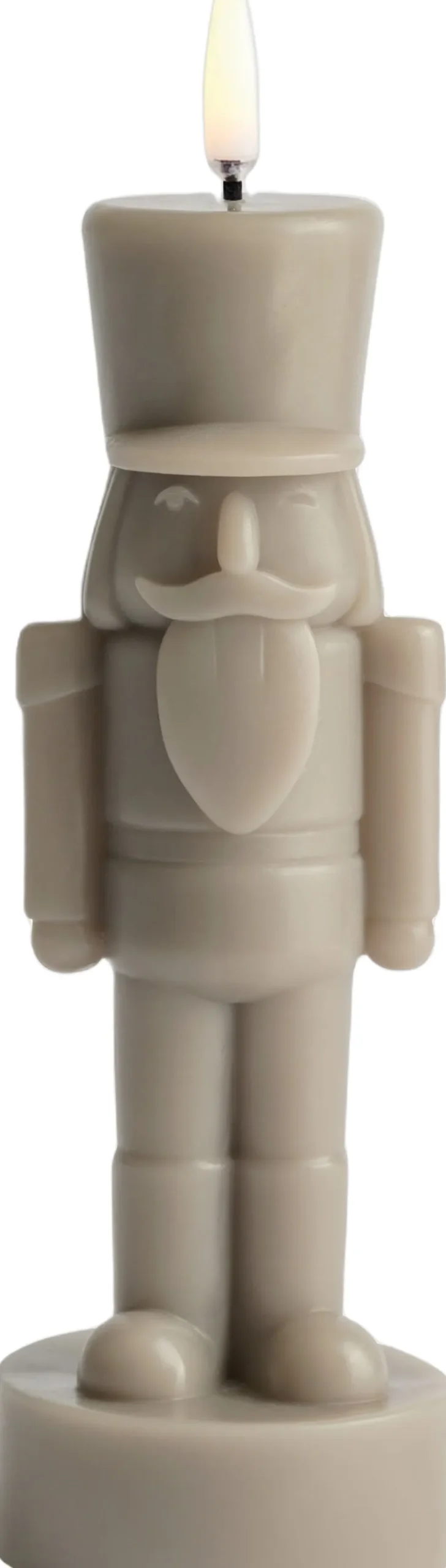 Elektriske Julelys<Uyuni LED candle, Nutcracker, Sandstone, Smooth, 7x21 cm