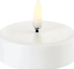 Lys & Lysestager|Elektriske Julelys<Uyuni LED Maxi Tealight (2xAAA) - Nordic White - 6,1 x 2,2 cm