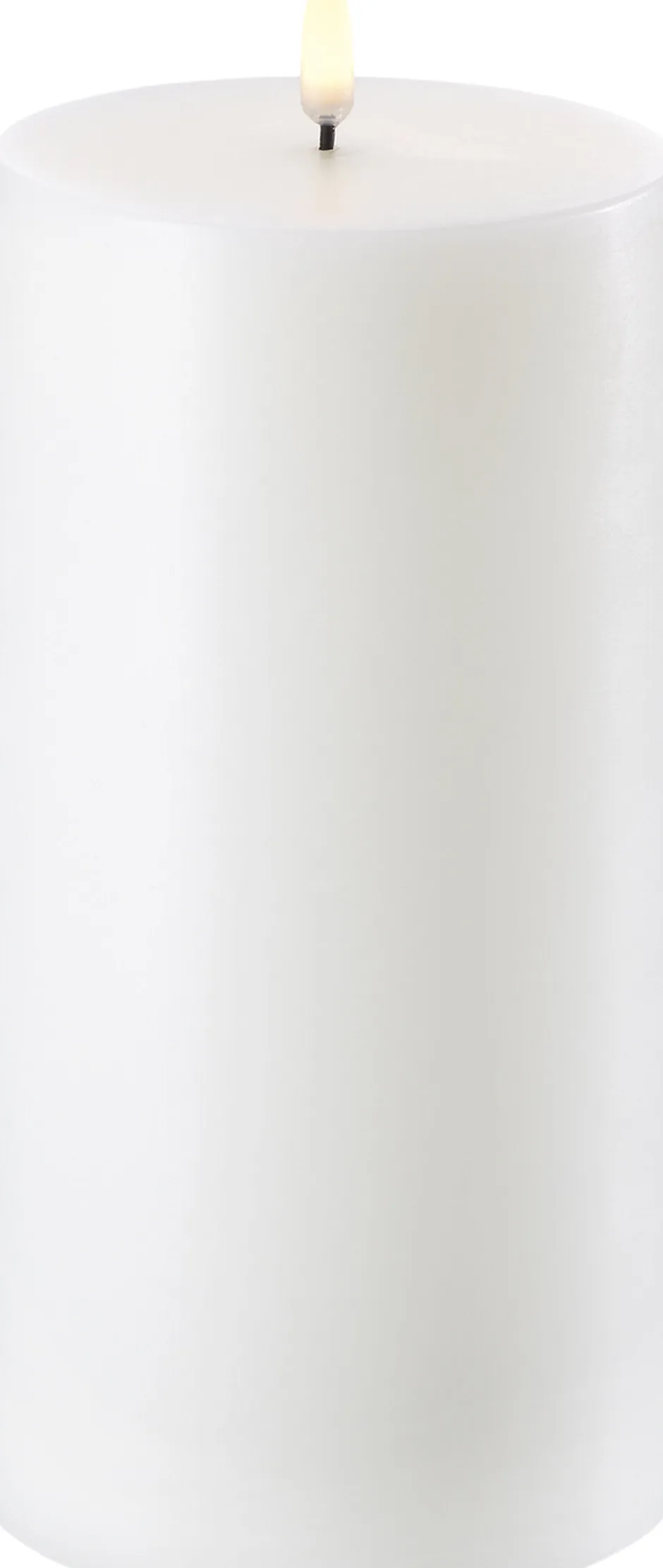 Elektriske Julelys<Uyuni LED Pillar Candle - Nordic White - 10,1 x 20 cm