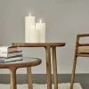 Lys & Lysestager|Elektriske Julelys<Uyuni LED Pillar Candle - Nordic White - 7,8 x 20 cm